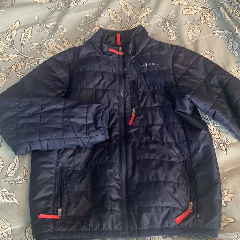 Vineyard Vines navy blue puffer size 12-14